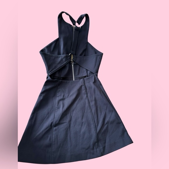Free People Cocktail Black A Line Zip Up Mini Dress - Picture 7 of 10
